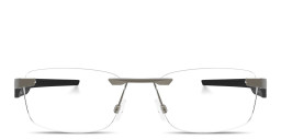 Shop Oakley Steakhouse 1.0 Unisex Wide Rimless Rectangle Eyeglasses in Matte Gunmetal online.