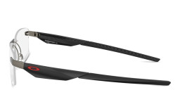 Shop Oakley Steakhouse 1.0 Unisex Wide Rimless Rectangle Eyeglasses in Matte Gunmetal online.