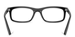 Shop Ray-Ban Optics Unisex Rectangle Eyeglasses in Black online.