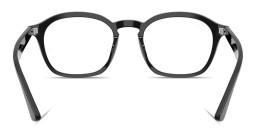 Shop Ray-Ban Embossed Logo Unisex Square Eyeglasses in Black online.