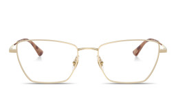 Shop Ray-Ban Drea Optics Unisex Irregular Eyeglasses in Pale Gold online.