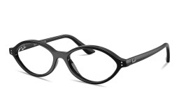 Shop Ray-Ban Romy Optics Unisex Irregular Eyeglasses in Black online.