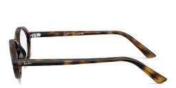 Shop Ray-Ban Romy Optics Unisex Irregular Eyeglasses in Havana online.