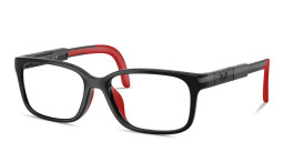 Shop Ray-Ban Optics Kids Panthos Eyeglasses in Black & Red online.