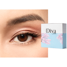 Shop DIVA Monthly Color Contact Lenses - Silk in Silk online.