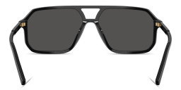 Shop Dolce & Gabbana Logo Signature Unisex Pilot Sunglasses in Black online.