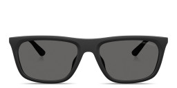 تسوق نظارات شمسية طراز بيلو بشعار النسر امبوريو أرماني بلون أسود مطفي أونلاين.