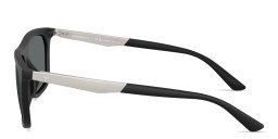 Shop Emporio Armani Eagle Logo Pillow Sunglasses in Black online.