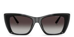 Shop Michael Kors Tokyo Square Sunglasses in Black online.