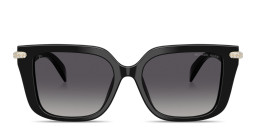 Shop Michael Kors Santo Domingo Square Sunglasses in Black online.