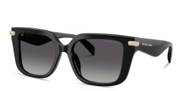 Shop Michael Kors Santo Domingo Square Sunglasses in Black online.