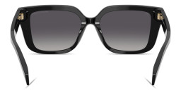 Shop Michael Kors Santo Domingo Square Sunglasses in Black online.