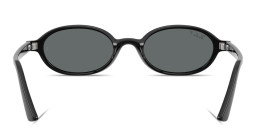 Shop Ray-Ban Khal Unisex Oval Sunglasses in Black online.
