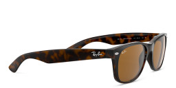 Shop Ray-Ban New Wayfarer Square Sunglasses in Light Havana online.