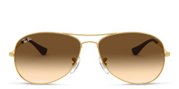 Ray-Ban Cockpit Aviator Sunglasses in Gold – Product Photo 1