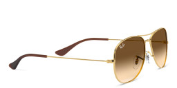 Ray-Ban Cockpit Aviator Sunglasses in Gold – Product Photo 4