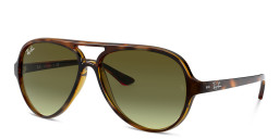 Shop Ray-Ban Cats 5000 Aviator Sunglasses in Light Havana online.
