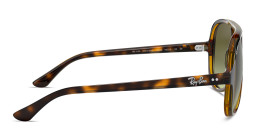 Shop Ray-Ban Cats 5000 Aviator Sunglasses in Light Havana online.
