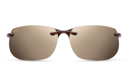 Shop Maui Jim Rimless Wide Rectangle Sunglasses in Tortoise online.