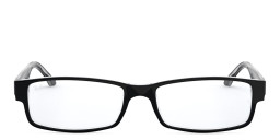 Ray-Ban Rectangle Eyeglasses in Black On Transparent – Product Photo 1