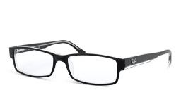 Ray-Ban Rectangle Eyeglasses in Black On Transparent – Product Photo 3