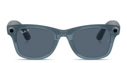Ray-Ban Meta Wayfarer Unisex Square Sunglasses in Matte Jeans – Product Photo 1