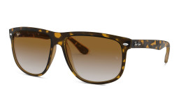Ray-Ban Boyfriend Square Sunglasses in Light Havana – Product Photo 3