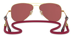 Ray-Ban Junior Kids Pilot Sunglasses in Gold – Product Photo 4