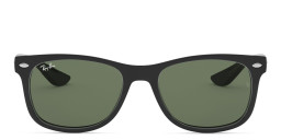 Ray-Ban Junior New Wayfarer Kids Square Sunglasses in Black – Product Photo 1