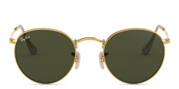 Ray-Ban Round Metal Sunglasses in Gold – Product Photo 1