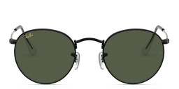 Ray-Ban Round Metal Sunglasses in Black/Green – Product Photo 2