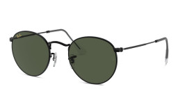 Ray-Ban Round Sunglasses in Metal in Black – Product Photo 3
