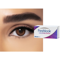 Freshlook COLORBLENDS Monthly Color Contact Lenses - Brown in Brown – Product Photo 1