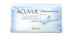 Shop ACUVUE OASYS HYDRACLEAR PLUS Bi-Weekly Clear Contact Lenses - Pack of 6 in Clear online.