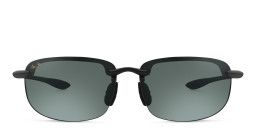 Maui Jim Ho'Okipa Unisex Rimless Wide Rectangle Sunglasses in Black/Neutral Grey – Product Photo 2