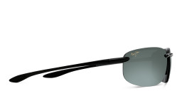 Maui Jim Ho'Okipa Unisex Rimless Wide Rectangle Sunglasses in Black – Product Photo 4