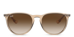 Shop Ray-Ban Round Sunglasses in Brown online.