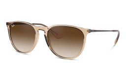 Shop Ray-Ban Round Sunglasses in Brown online.