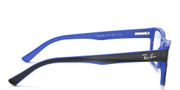 Shop Ray-Ban Unisex Rectangle Eyeglasses in Black online.