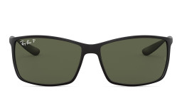 Shop Ray-Ban Liteforce Tech Rectangle Sunglasses in Black online.