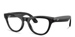 Shop Ray-Ban Meta Skyler Transitions® Unisex Cat-Eye Sunglasses in Shiny Black online.