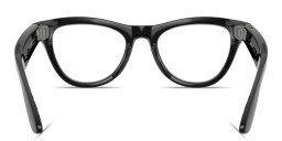 Shop Ray-Ban Meta Skyler Transitions® Unisex Cat-Eye Sunglasses in Shiny Black online.