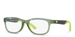 Emporio Armani Kids Pillow Eyeglasses in Green – Product Photo 2