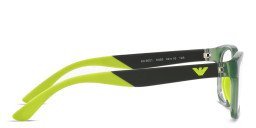 Emporio Armani Kids Pillow Eyeglasses in Green – Product Photo 3