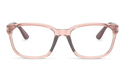 Emporio Armani Junior Kids Pillow Eyeglasses in Transparent Pink – Product Photo 1