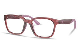 Emporio Armani Junior Eaglo Logo Pillow Eyeglasses in Red – Product Photo 2
