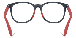 Shop Emporio Armani Kids Panthos Eyeglasses in Blue online.
