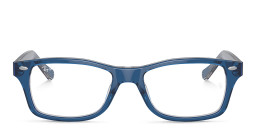 Ray-Ban Junior Kids Square Eyeglasses in Dark Blue – Product Photo 1
