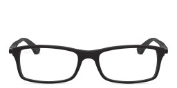 Ray-Ban Optics Unisex Rectangle Eyeglasses in Black – Product Photo 1