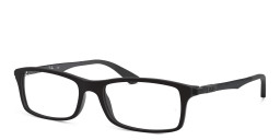 Ray-Ban Optics Unisex Rectangle Eyeglasses in Black – Product Photo 3